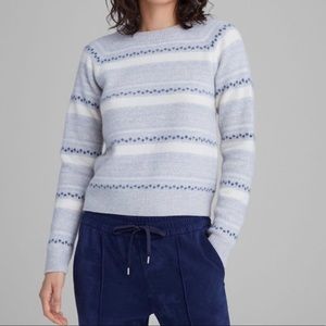 Club Monaco Boiled Cashmere Fair Isle Sweater